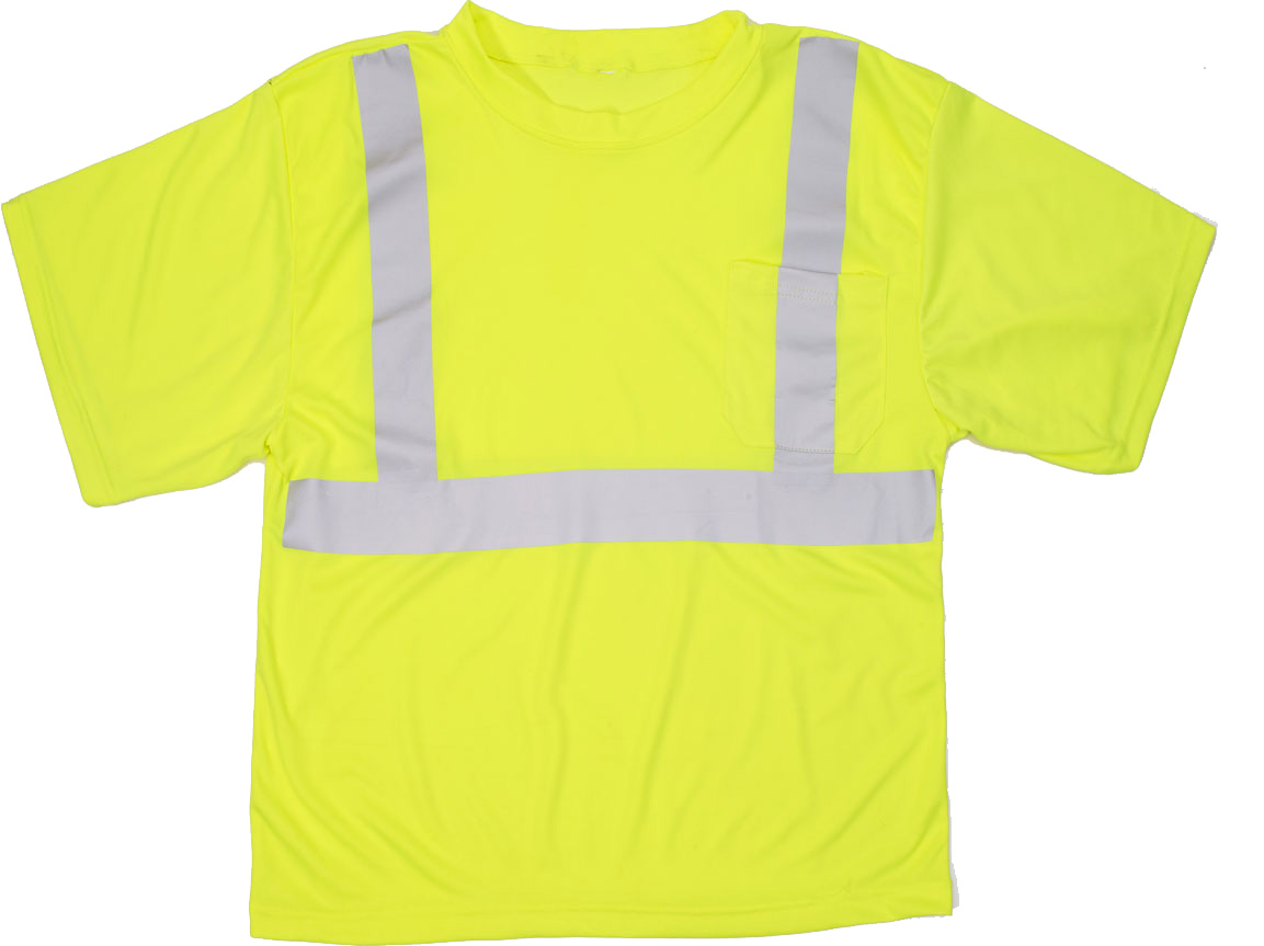 16355-2, ANSI Class 2 Lime Mesh Tee Shirt, MutualIndustries